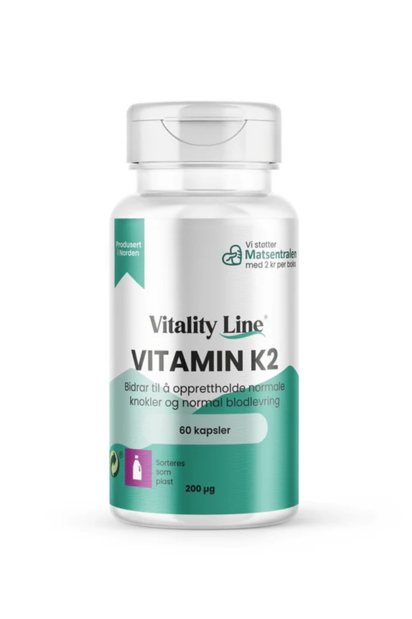 Vitality Line Vitamin K2 60 kapsler