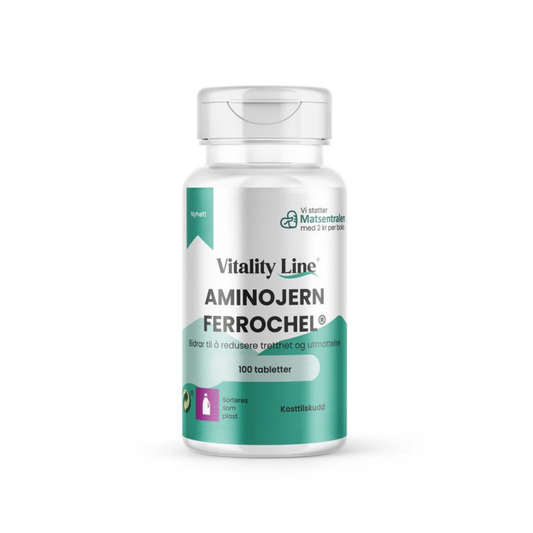 Vitality Line Aminojern Ferrochel – 100 tabletter