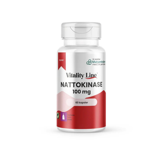 Vitality Line Nattokinase 100 mg – 60 kapsler