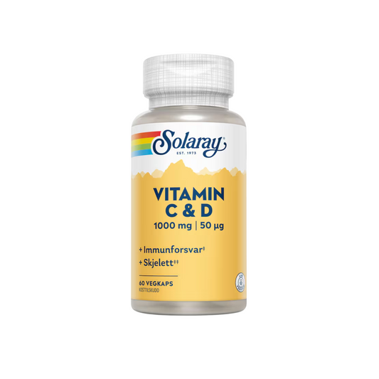 Vitamin C & D – 60 kapsler
