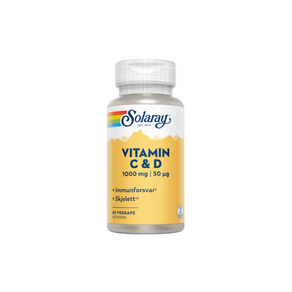 Vitamin C & D – 60 kapsler